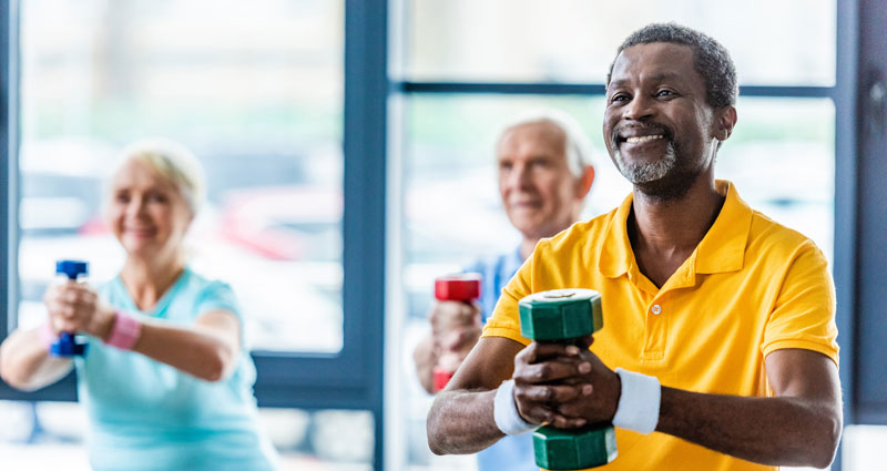 seniors exercising
