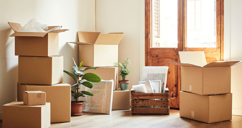 Picture of moving boxes