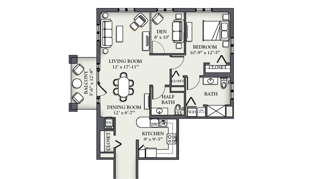C3 One Bedroom +Den