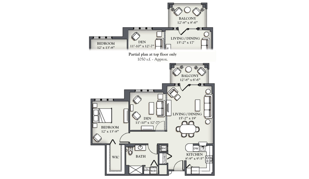 C4 One Bedroom + Den