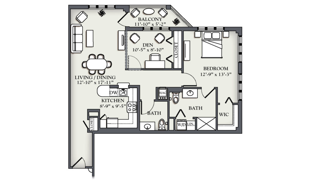 C7 One Bedroom + Den