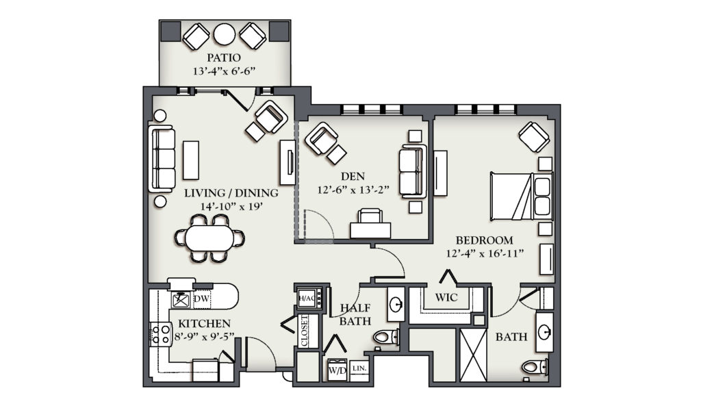 C9 One Bedroom + Den