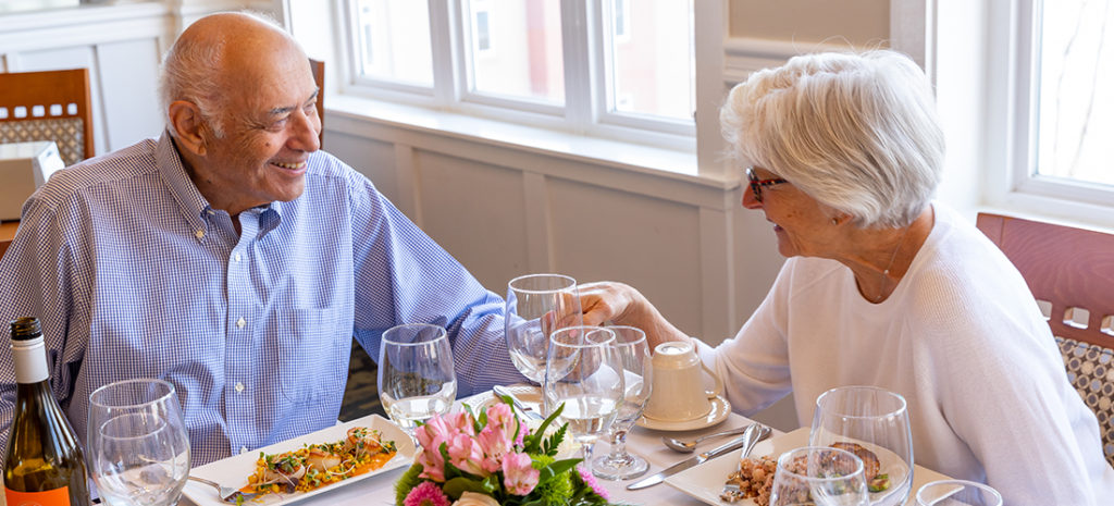 residents at dinner