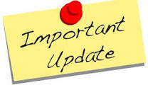 Sign that says Important Update