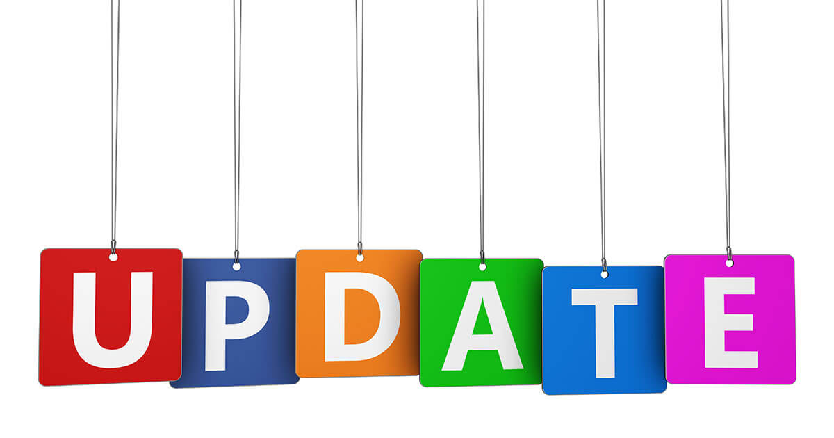 update sign