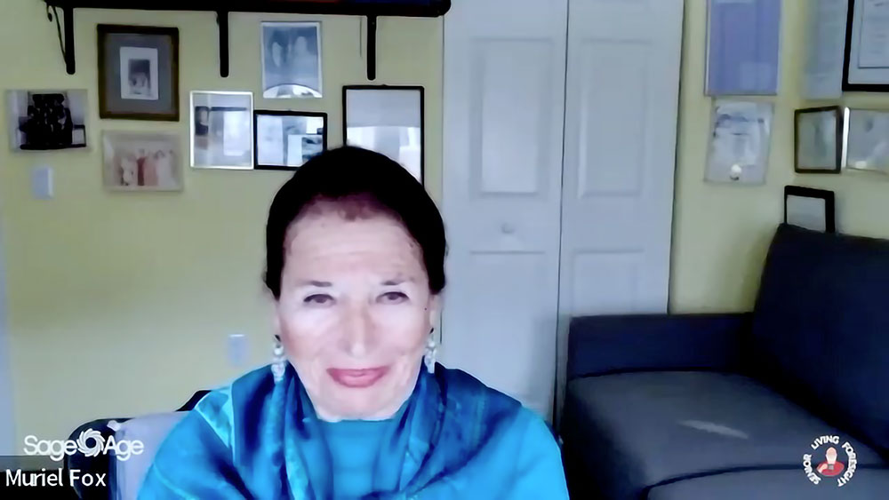 Muriel Fox still frame from Resident Testimonial video